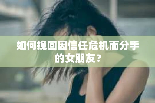 如何挽回因信任危机而分手的女朋友？