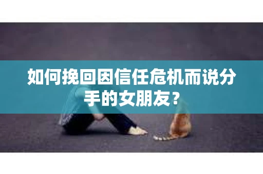 如何挽回因信任危机而说分手的女朋友？
