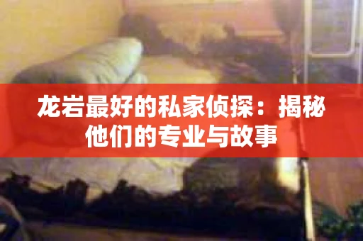 龙岩最好的私家侦探：揭秘他们的专业与故事