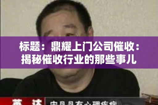 标题：鼎耀上门公司催收：揭秘催收行业的那些事儿