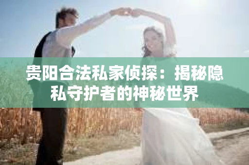 贵阳合法私家侦探：揭秘隐私守护者的神秘世界