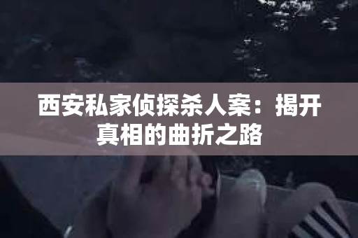 西安私家侦探杀人案：揭开真相的曲折之路