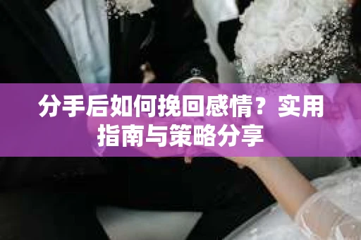 分手后如何挽回感情？实用指南与策略分享