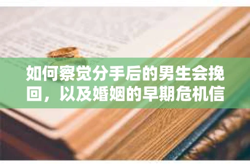 如何察觉分手后的男生会挽回，以及婚姻的早期危机信号？怎么办？